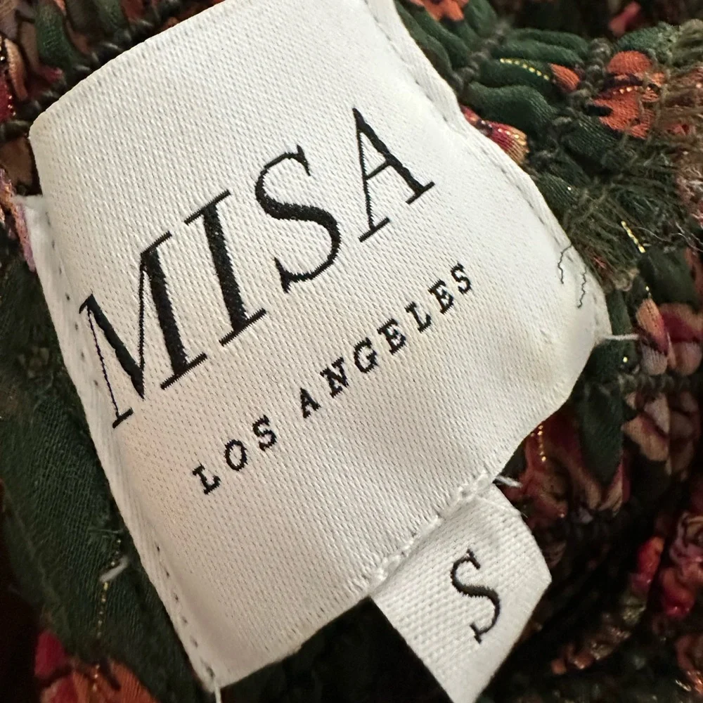Misa‎ Los Angeles Jessa Floral Print Evergreen Bloom Dress mini Size S small
